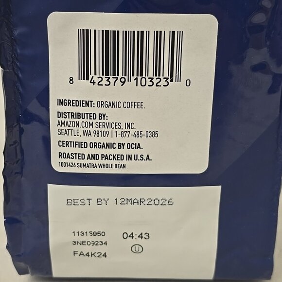 4 PACK 12oz Sumatra Whole Bean Coffee Sustainable Dark Roast for Coffee Lovers - Picture 4 of 5